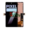 Image of Google Pixel 7 Refurbished LCD Display Assembly with Frame +Fingerprint Sensor Flex (Black) - KYS