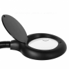 Image of LED with magnifying glass in base storage design