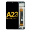 Image of Samsung Galaxy A23 4G service pack LCD Display Assembly With Frame (Black)
