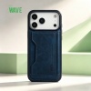 Afbeelding van Wave Magsafe Hoes met portemonnee iPhone 17 Pro Max - Blauw