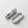 Afbeelding van Car Charger Dual USB-A Port + USB to Lightining Cable 3.4A (White)