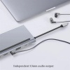 Image of 12-in-1 USB-C Hub Adapter - USB C Docking Station met Dual HDMI - USB 3.0 Hub - 3,5mm Jack - 1000MB 
