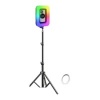 Afbeelding van RGB Square Selfie Light with Remote Control & Polychrome Live Steaming LampLight + Tripod -E30 