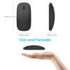 Image of Wireless Mouse Mute Silent Click Mini Noiseless inphic P-M1 (Black)