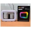 Afbeelding van RGB Square Selfie Light with Remote Control & Polychrome Live Steaming LampLight + Tripod -E30 