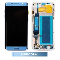Samsung Galaxy S7 Edge (SM-G935F) LCD Display Assembly With Frame (Blue Coral)