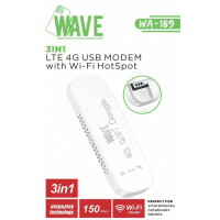 Wave WA-189 LTE 4G USB Modem With Wi-Fi hotspot - YM