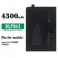 Battery Compatible For Oppo Reno6 5G (BLP863) Li-Po 4300 mAh -YK