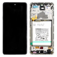 Samsung Galaxy A72 (A725) service pack LCD Display Assembly With Frame (White)