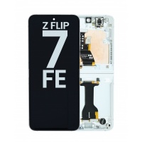 Samsung Galaxy Z Flip7 FE (SM-F761B) Service Pack LCD Scherm Met Frame (Wit)