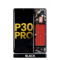 Huawei P30 Pro Pulled LCD Assembly Complete With Frame (Black)