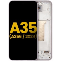 Samsung Galaxy A35 (SM-A356) service pack LCD Display Assembly With Frame (Lavender)
