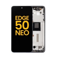 Motorola Edge 50 Neo Origineel LCD Scherm Met Frame (Zwart)