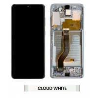 Samsung Galaxy S20 Plus (SM-G985) service pack LCD Display Assembly With Frame (Cloud White)