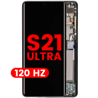 Samsung Galaxy S21 Ultra 5G ORIGINAL SIZE OLED LCD Scherm Met Frame (Zilver)
