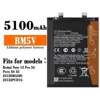 Battery Xiaomi (BM5V) Compatible For Redmi Note 13 Pro 5G / Poco X6 5G Li-Po 5100 mAh - KS