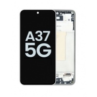 Samsung Galaxy A37 (SM-A376) Service Pack LCD Scherm Met Frame (White)