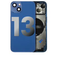 Apple iPhone 13 Pulled Mid-Frame Housing with Parts No Battery (Blue)