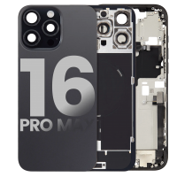 Apple iPhone16 Pro Max Pulled Mid-Frame Housing+BackCover+ No Battery(Black)