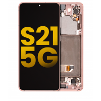 Samsung Galaxy S21 (G991B) Pulled LCD Assembly (Phantom Pink)