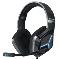 ONIKUMA X9 Gaming Headset with Mic and Noise Canceling Gaming Headphone Wired Blue Light