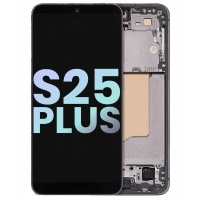 Samsung Galaxy S25 Plus Service Pack LCD Display Assembly With Frame (Silver )