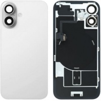 iPhone 16 Pulled Back Glass With Steel Plate+Magnet+NFC - White
