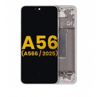 Samsung Galaxy A56 (SM-A566) service pack LCD Display Assembly With Frame (Graphite / Black)
