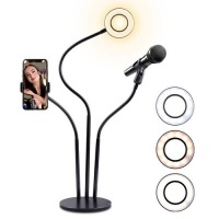 Professional Live Stream Ringlight 3 in1