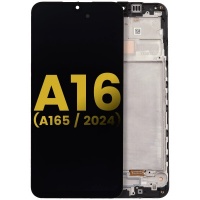 Samsung Galaxy A16 (A165F) service pack LCD Display Assembly With Frame (Black)