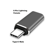 On The Go adapter (OTG) - USB iPhone To Type-C (Silver)