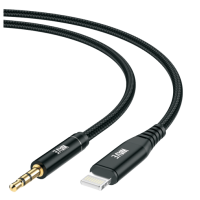 Wave WA-66 Lightning AUX 3.5 mm Cable 1M (Black) - E