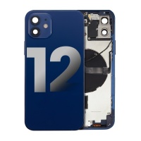 Apple iPhone 12 Pulled Mid-Frame Housing with Parts No Battery (Blue)
