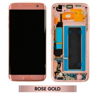 Samsung Galaxy S7 Edge (SM-G935F) LCD Display Assembly With Frame (Rose Gold)