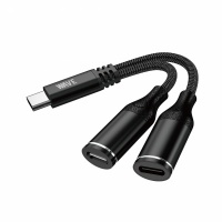 Wave WA-357 Type-C To Dual Type-C Adapter (Call | Fast Charging | Music)
