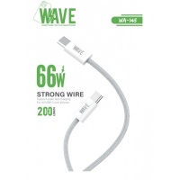 Wave WA-145 Super Quick Charger Type-C to Type-C Cable (66 Wat) 2M (White) -A