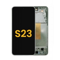 Samsung Galaxy S23 5G (SM-S911B) Pulled LCD Scherm Met Frame (Grone)