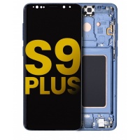Samsung Galaxy S9 Plus Refurbished LCD Display Assembly With Frame (Coral Blue)