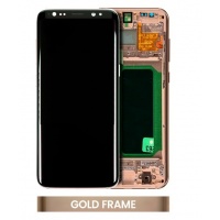 Samsung Galaxy S8 (SM-G950F) Service Pack LCD Display Assembly With Frame (Maple Gold)
