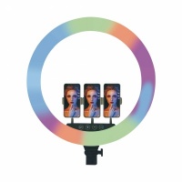 Wave WA-328 RGB LED Ring Light 18-Inch with Remote Control & Soft Lighting for Photography & Video