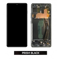 Samsung Galaxy S10 Lite (SM-G970) LCD Display Assembly With Frame (Prism Black)