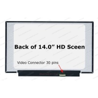 LCD Screen 14.0'' WideScreen NT140WHM-N51 HD (1366x768) No Brackets Glossy 30 Pin (19mm)