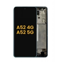 Samsung Galaxy A52 Pulled LCD Display Assembly With Frame (Blue)