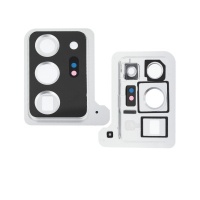 Samsung Galaxy Note 20 Ultra 5G Back Camera Lens with Cover Bezel Ring (White)