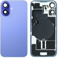 iPhone 16 Pulled Back Glass With Steel Plate+Magnet+NFC - Blue
