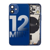 Apple iPhone 12 Mini OEM Pulled Mid-Frame Housing with Parts No Battery (Blue)