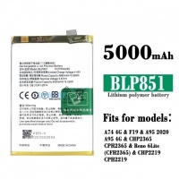 Battery Compatible For Oppo A74 4G / A95 4G / Oppo F19 / Reno6 Lite (BLP851) Li-Po 5000 mAh -CM