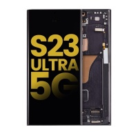 Samsung Galaxy S23 Ultra 5G (SM-S918B) Service Pack LCD Display Assembly With Frame (Black)