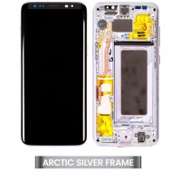 Samsung Galaxy S8 (SM-G950F) Service Pack LCD Display Assembly With Frame + BATTERY (Arctic Silver)