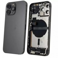 Apple iPhone 13 Pro Max Pulled Mid-Frame Housing with Parts No Battery (Black)